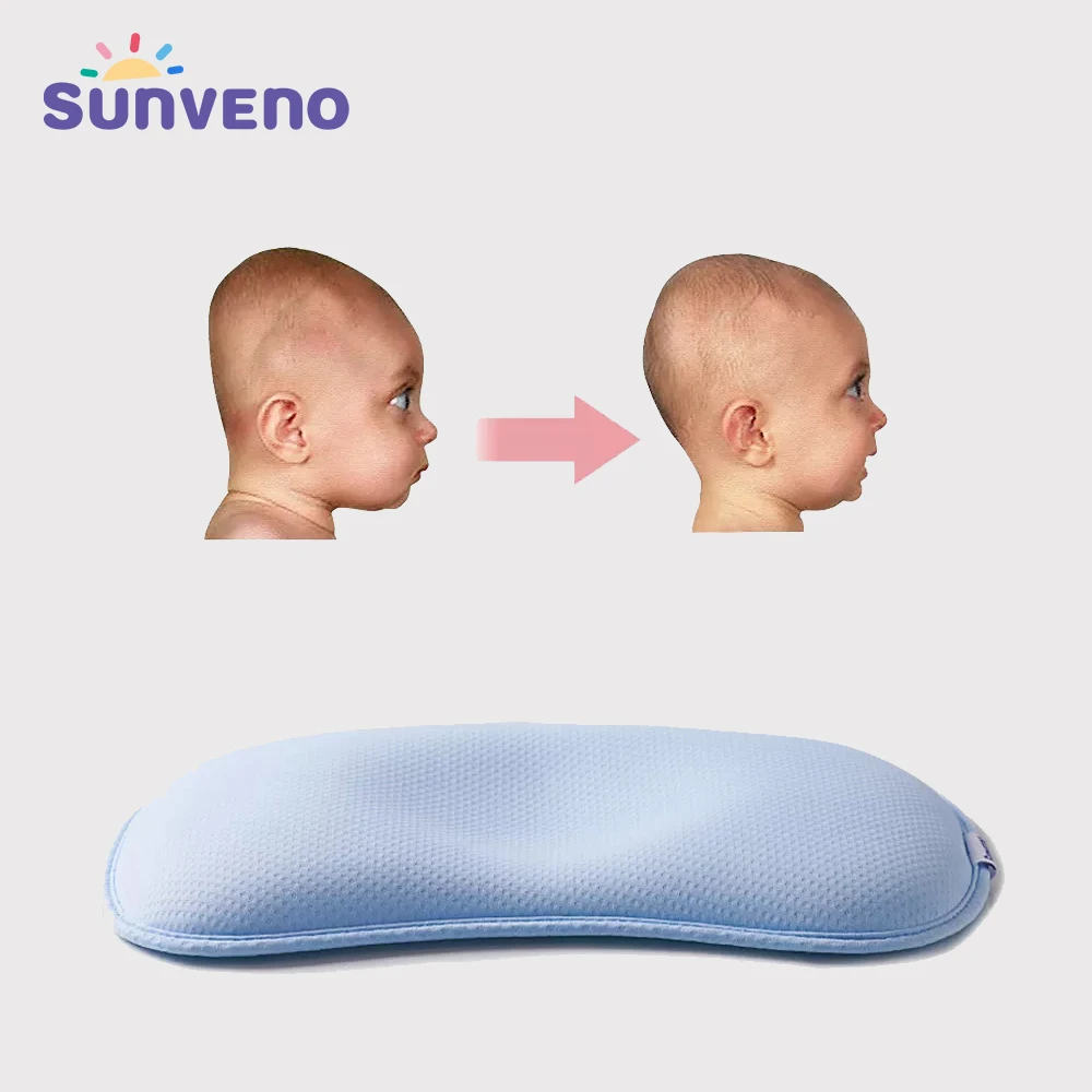 Sunveno cuscino per neonato che modella la testa del bambino previene la testa piatta per il Set di biancheria da letto per neonati in fibra di mais di sicurezza per neonati