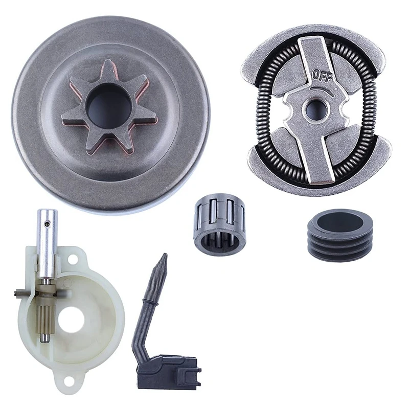 325-7T Clutch Drum Bearing Oil Pump Worm Gear Set For Husqvarna 137 136 141 142 36 41 Chainsaw 530014949 | Инструменты
