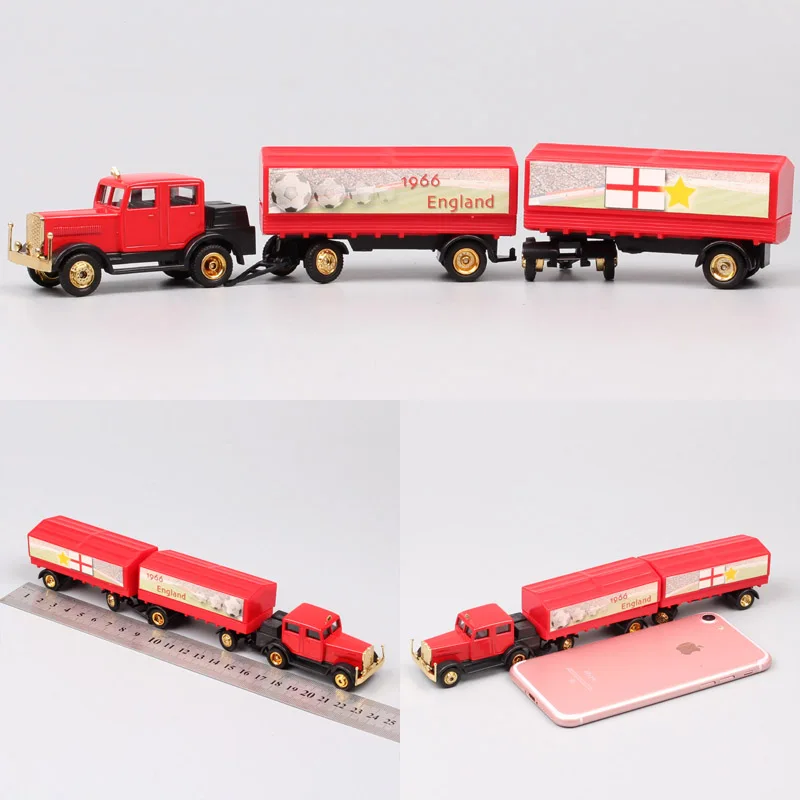 Многоцветный 1/87 Scale Mini Small Germany Advertising AD Media container Cargo trailer tow Truck Diecasts& Toy Vehicles model Cars souvenir - Цвет: Многоцветный