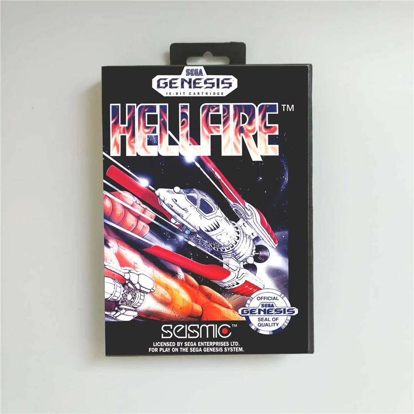 

Hellfire-крышка США в розничной упаковке, 16 бит, игровая карта MD для Sega Megadrive Genesis, игровая консоль