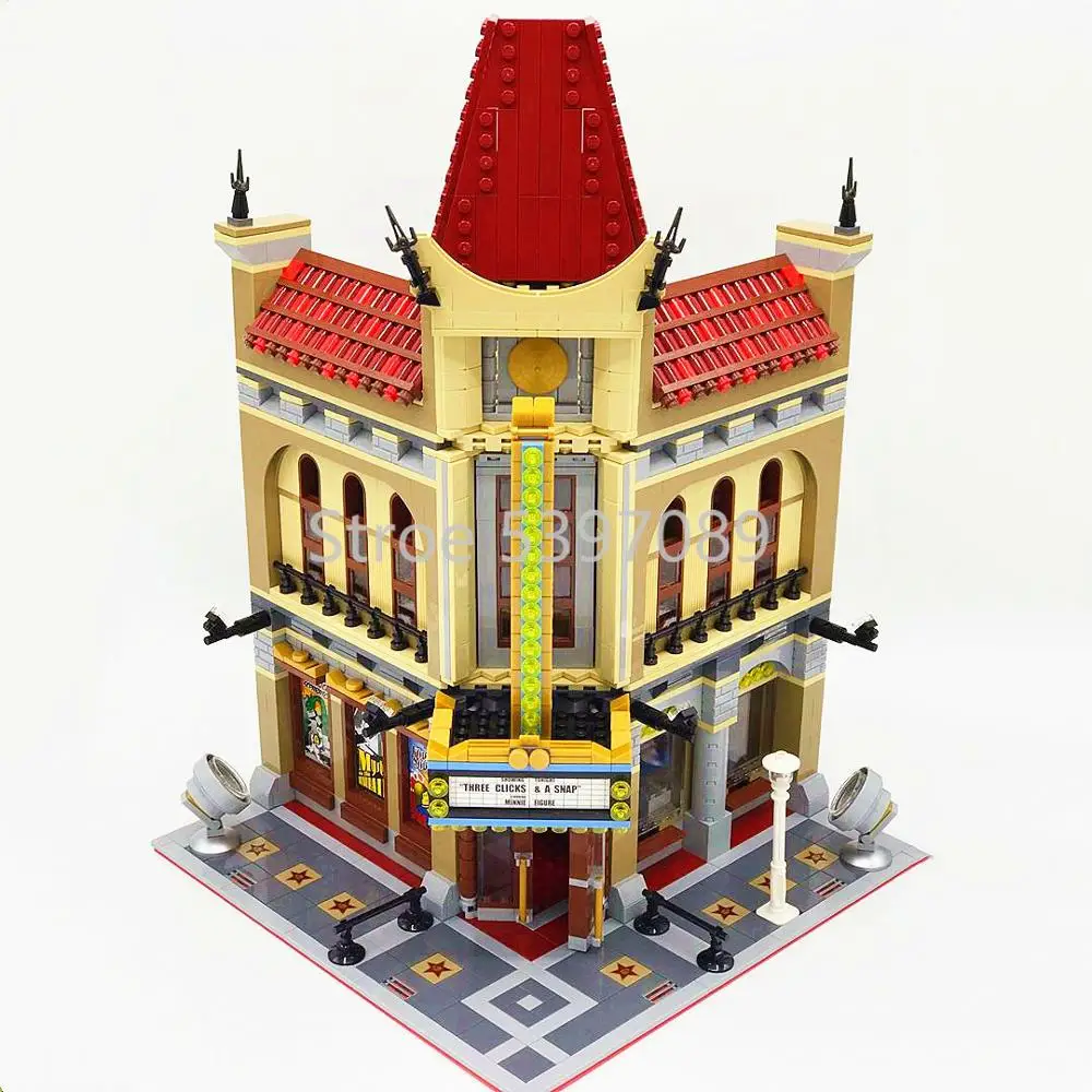 В наличии 15006 совместимы с Legoinglys CREATOR Palace Cinema 10232 строительные блоки кирпичи