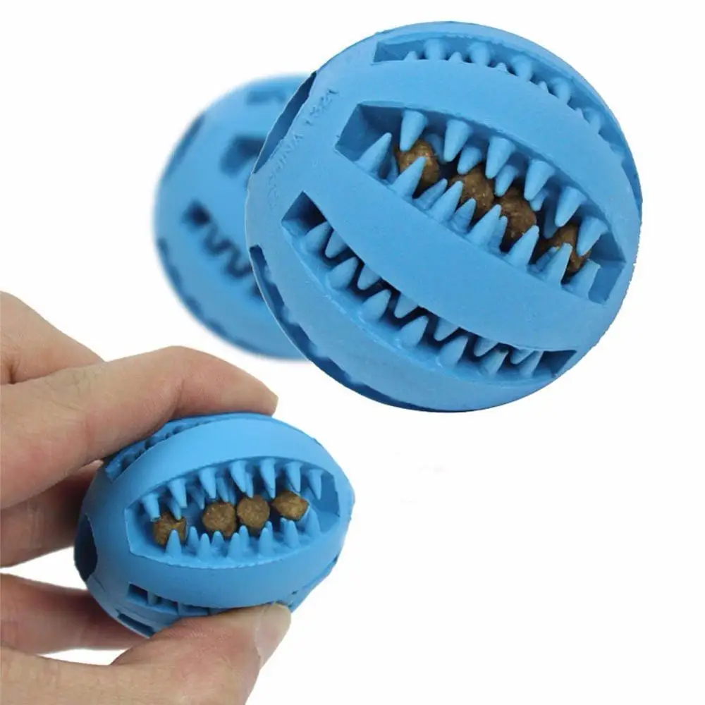 

New Pet Toys 5CM dog toy ball Interactive Elasticity Ball Natural Rubber Leaking Ball Tooth Clean Ball Cat Dog Chew Interactive