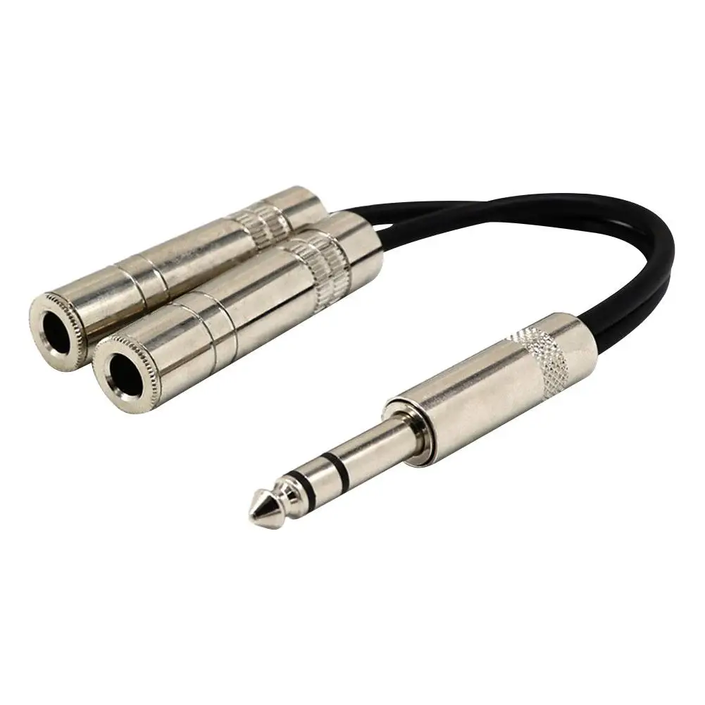 0.2m 6.35mm Jack Stereo Splitter Cable Skillful Manufacture Superior Quality 2X 1/4 inch Female Audio Adapter Cord |