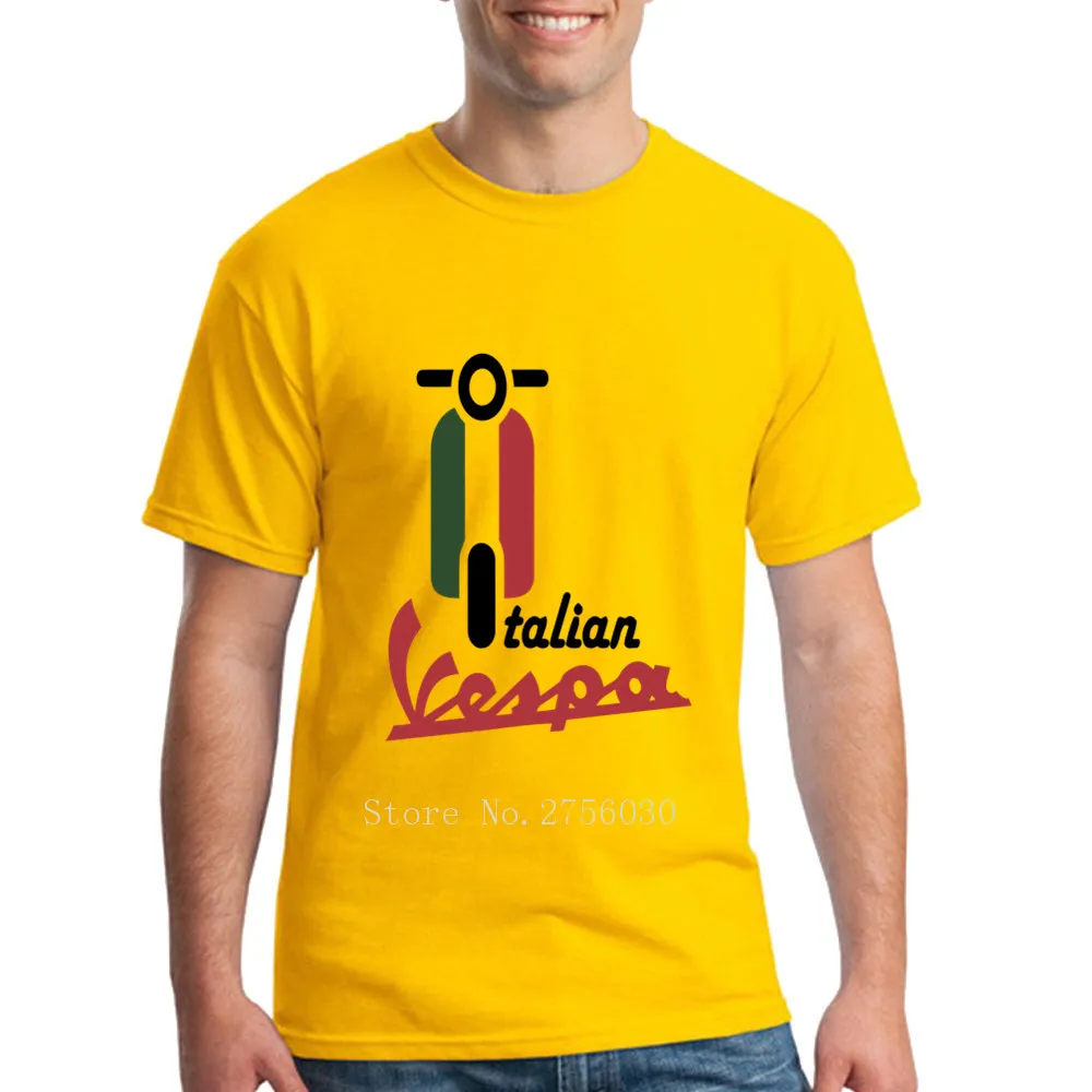 Пользовательские футболки Vespa рубашки итальянский флаг мужские вечерние