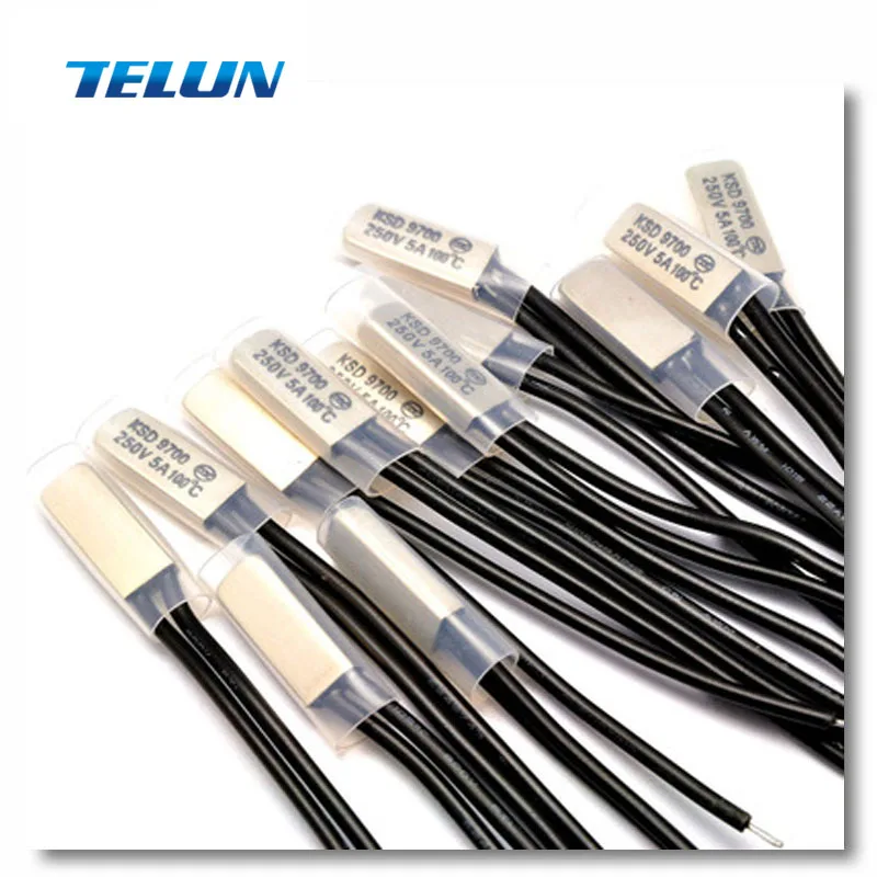 Температурный переключатель 10 шт. KSD9700 55 65 75 85 100-150 градусов нормально закрытый