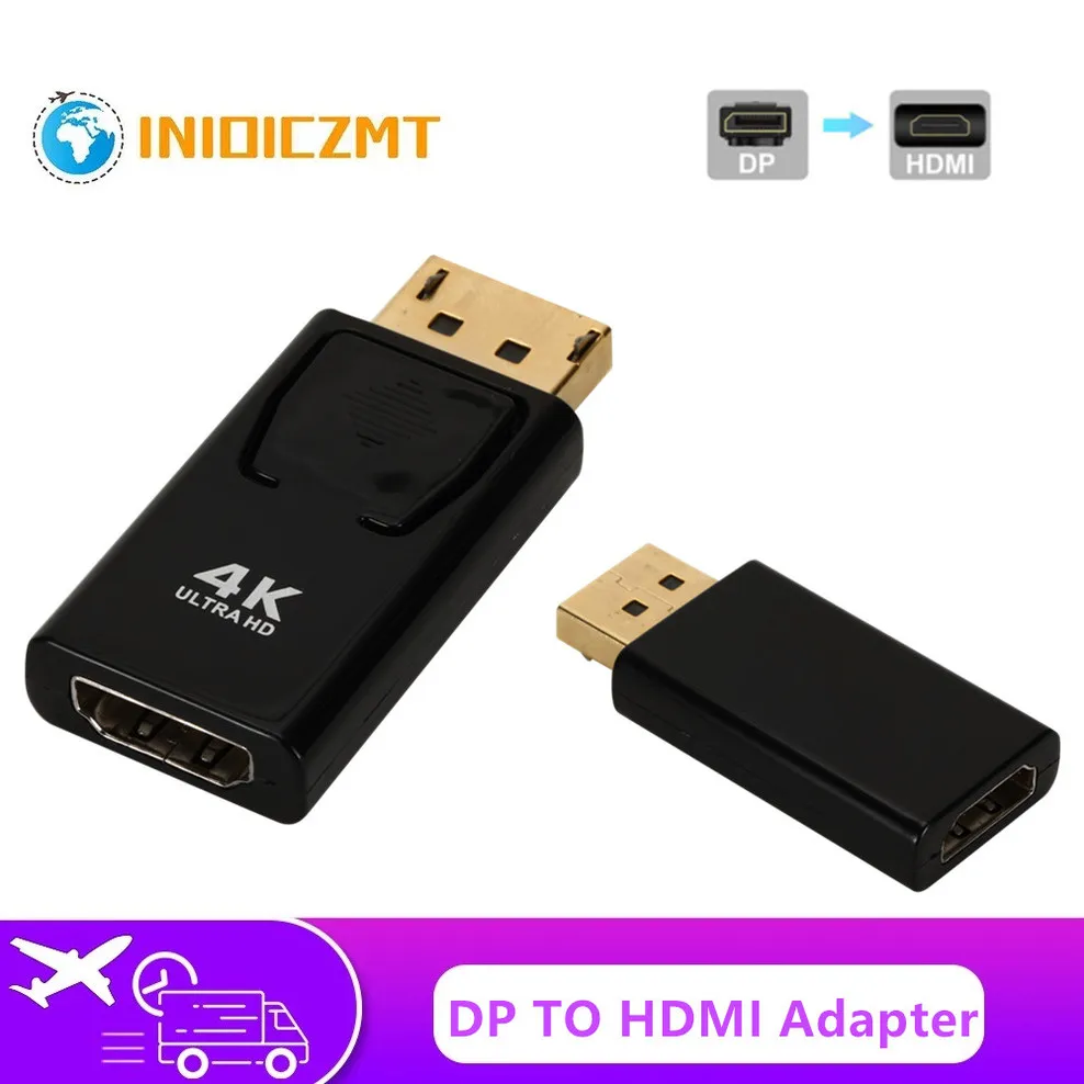 Переходник с портом дисплея на HDMI конвертер порт папа 4K DP мама HD ТВ-кабель адаптер