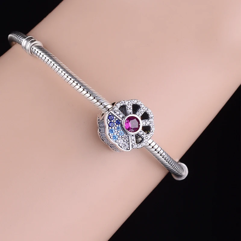 

Fit Original Silver Bracelets Necklaces Chain DIY Jewelry Making Gift 925 Sterling Silver Pave Beautiful Openwork Charms Beads