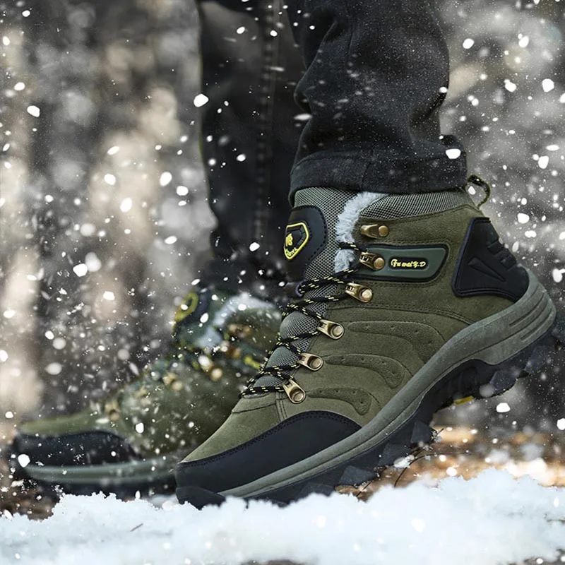 Мужские зимние ботинки с меховой подкладкой размеры 36-47 | Обувь