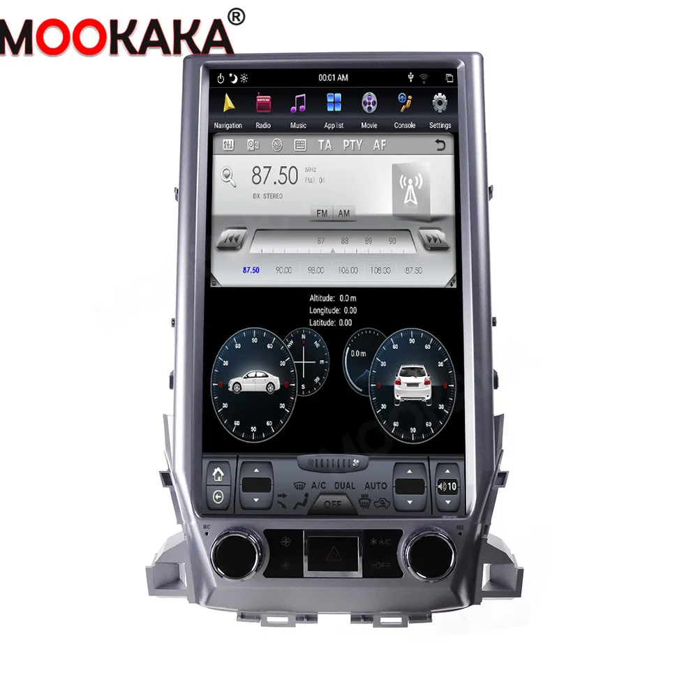 Для TOYOTA LAND CRUISER LC200 2016 2019 VX GX VXS 5700 Android 9 0 64G мультимедийный плеер в стиле Тесла