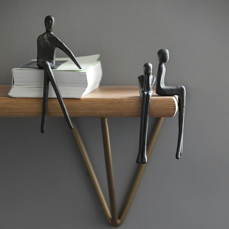 Скандинавская абстрактная Статуэтка-сидение украшение для дома креативное