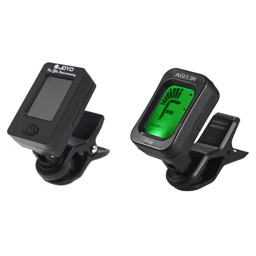 digital clip auf elektrische tuner gitarre bass ukulele violine universal tuner lcdscreen drehbare genaue tuning gitarre zubehör free global ship