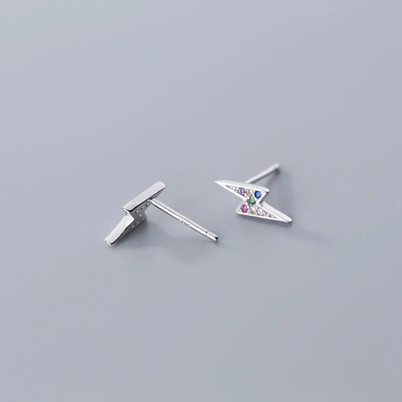 

La Monada Color Lightning Stud Earrings For Women Silver 925 Minimalist Fine Women Earrings In Jewelry Stud Earrings 925 Silver