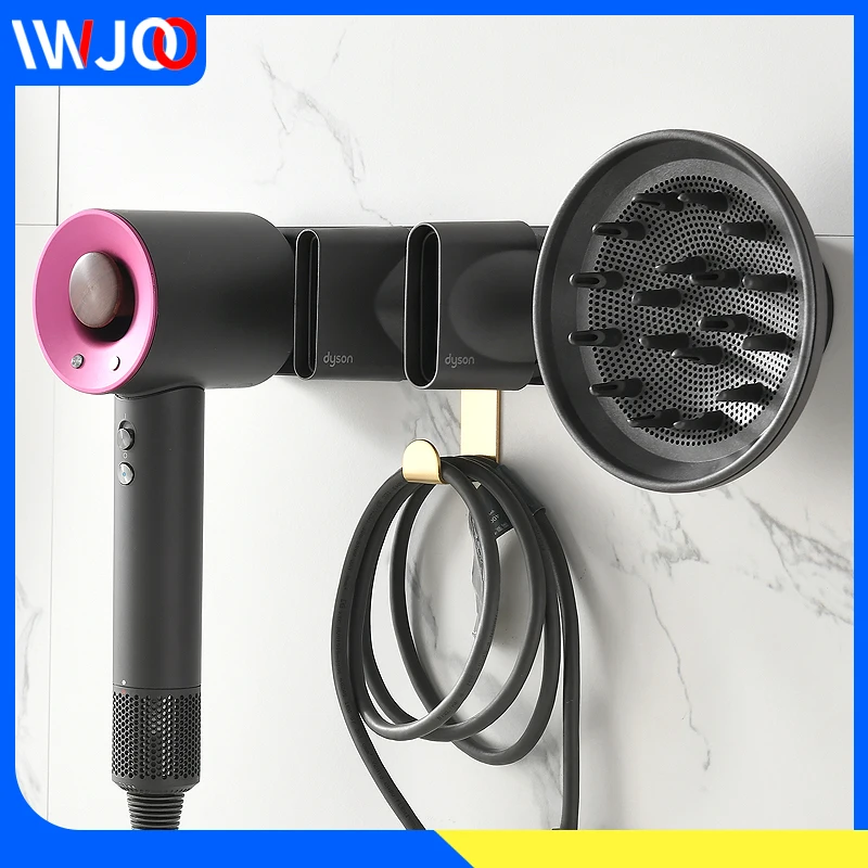 Настенный алюминиевый держатель для фена Dyson вешалка волос в ванную комнату с