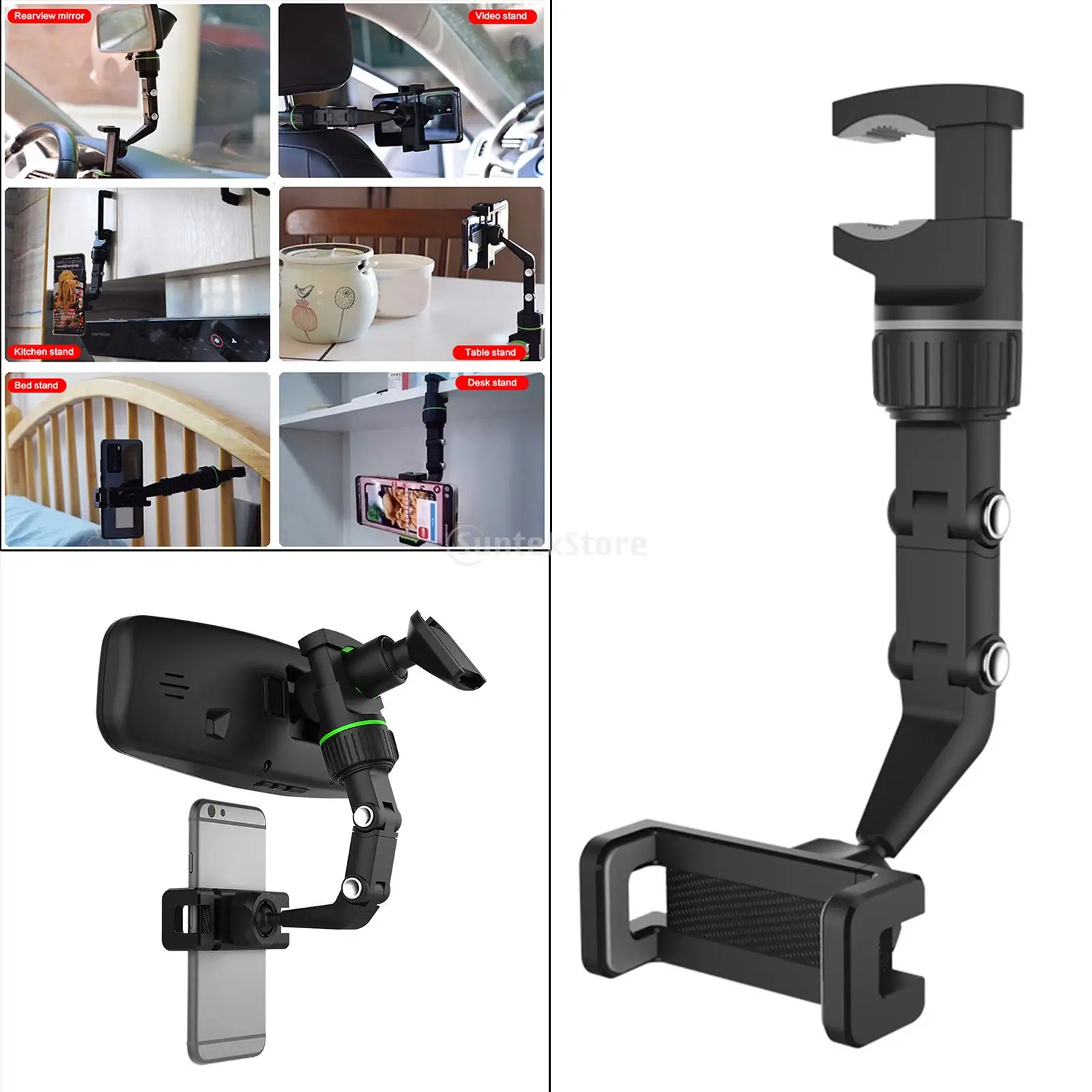 Автомобильный держатель для телефона на зеркало заднего вида 360 ° | Мобильные