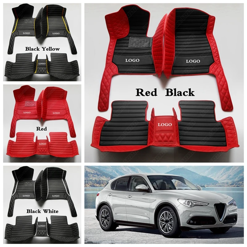 Роскошные автомобильные коврики на заказ для ALFA ROMEO Giulia Stelvio аксессуары любой