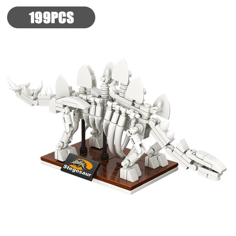 Конструктор мир Юрского периода динозавр ископаемый Дино скелет игрушки