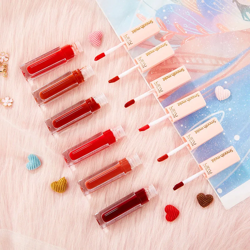 Горячая вода блеск губ глазурь увлажняющий водостойкий не выцветает губная