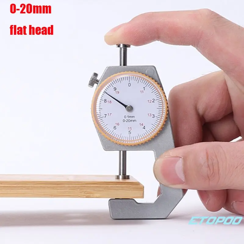 0 20 мм Циферблат Толщина калибра кожи прибор для калибровки ювелирных изделий