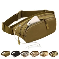 military fan bag sports outdoor large capacity waterproof tactical waist bag riding travel running multi function chest bag