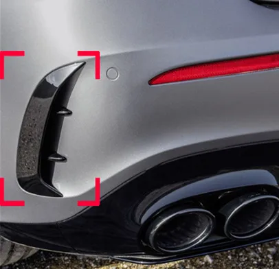 2019 + катушки заднего бампера фитили канаты разветвители протектор для Mercedes Benz W177