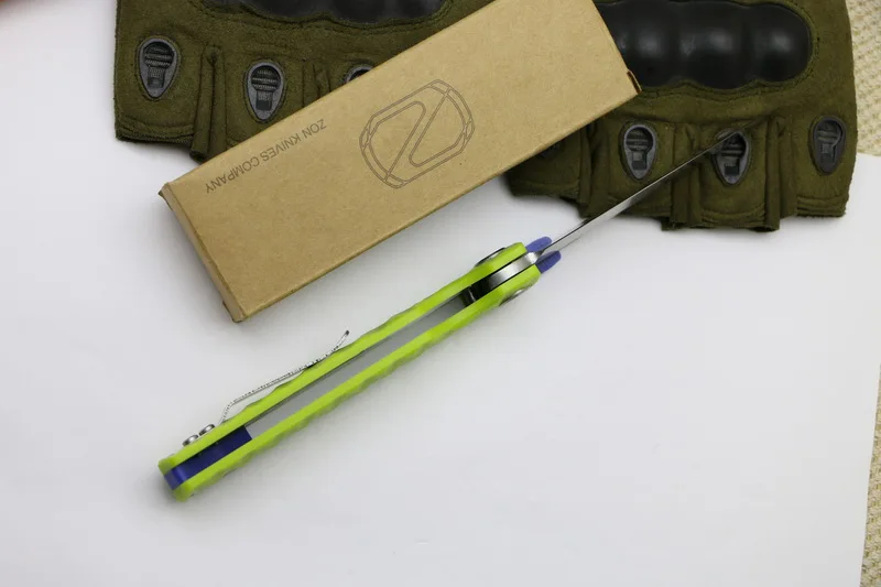 Складной нож TIGEND STEDEMON ZKC C03 440C Лезвие KVT шарикоподшипник G10 Ручка походные