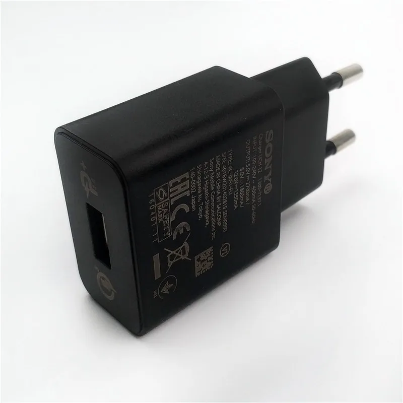 Only EU Charger Зарядное устройство для мобильного телефона sony xperia z5 z3 xa2 a7 z1, быстрое зарядное устройство, UCH12, быстрое зарядное устройство, 12 В, 1.35A, адаптер для зарядки, кабель Micro usb type-C - Тип штекера: Only EU Charger