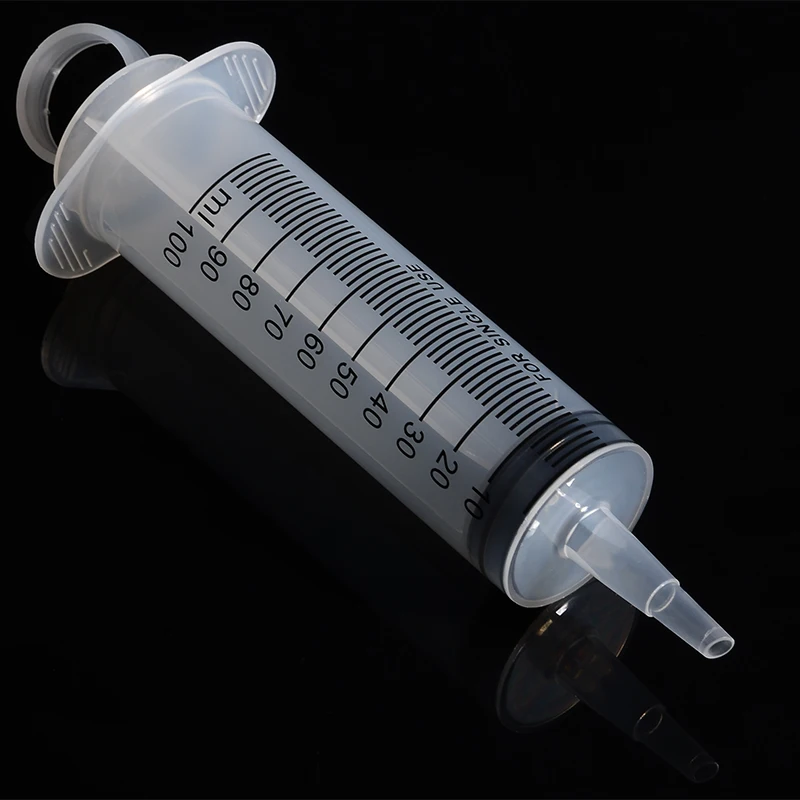 Шприц пластиковый многоразовый с прозрачной трубкой 100 см 120 мл|Эпоксиды| |