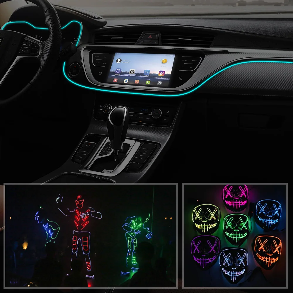 Светодиодная лента разноцветная гибкая RGB 3 в | Лампы и освещение