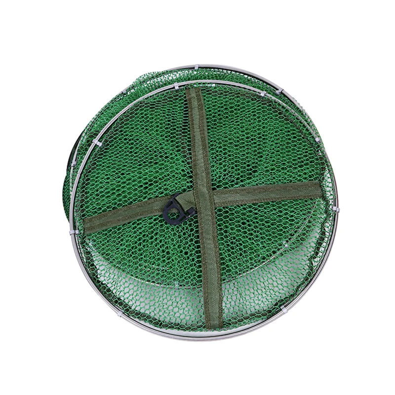 Рыболовная сеть 5 слоев нейлоновая складная с двойной петлей из нержавеющей