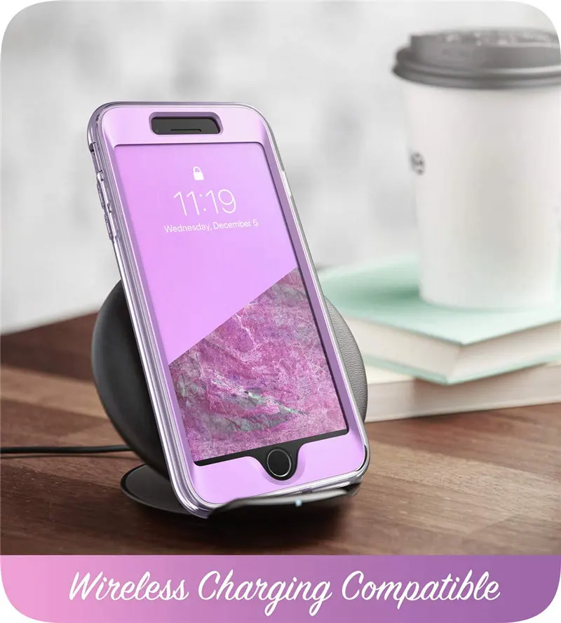 Для Apple iPhone 7 Plus/8 Plus чехол 5,5 дюймов i-Blason Cosmo полностью мраморный розовый Бампер чехол со встроенным протектором экрана