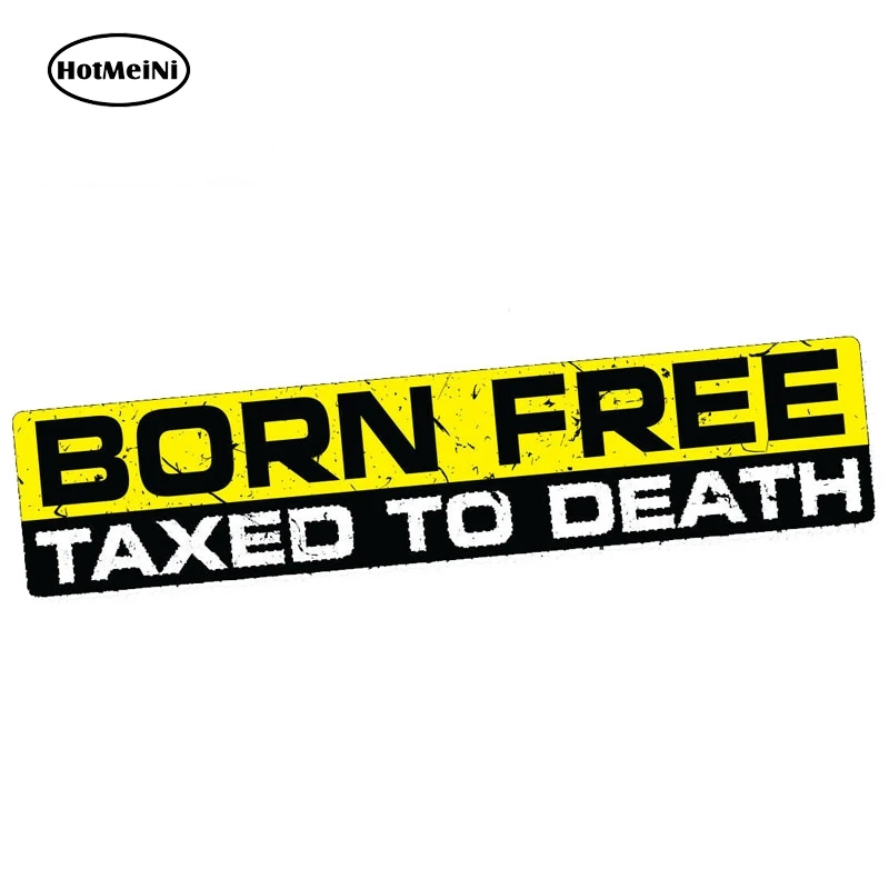 HotMeiNi 15 см x 3 стикер для автомобиля BORN FREE наклейки смерти Забавный бампер окно