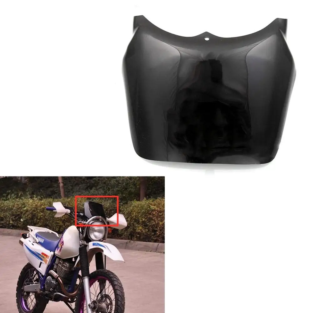 Лобовое стекло для мотоцикла TT-R TTR 250 Yamaha TTR250 Dirt Bike круглая фара черное Переднее