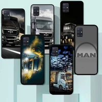 man trucks phone case for samsung a50 a51 a71 a12 a72 a52 a32 a02 a20e a31 a40 a70 a80 fundas coque