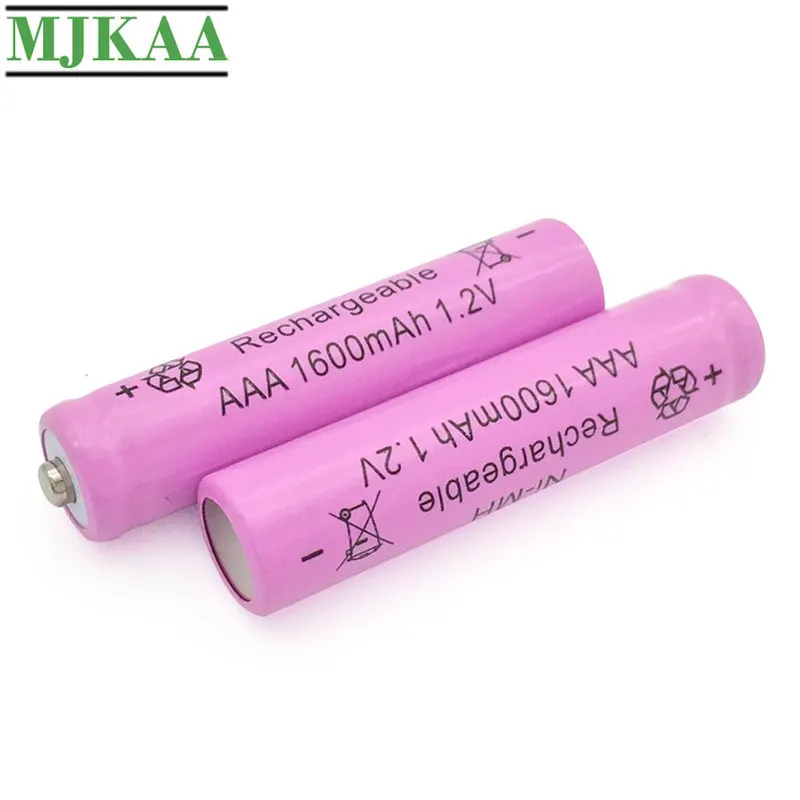 MJKAA 20 шт AAA 1600mAh 1 2 V Ni MH аккумуляторная батарея 3A розовый высокое качество