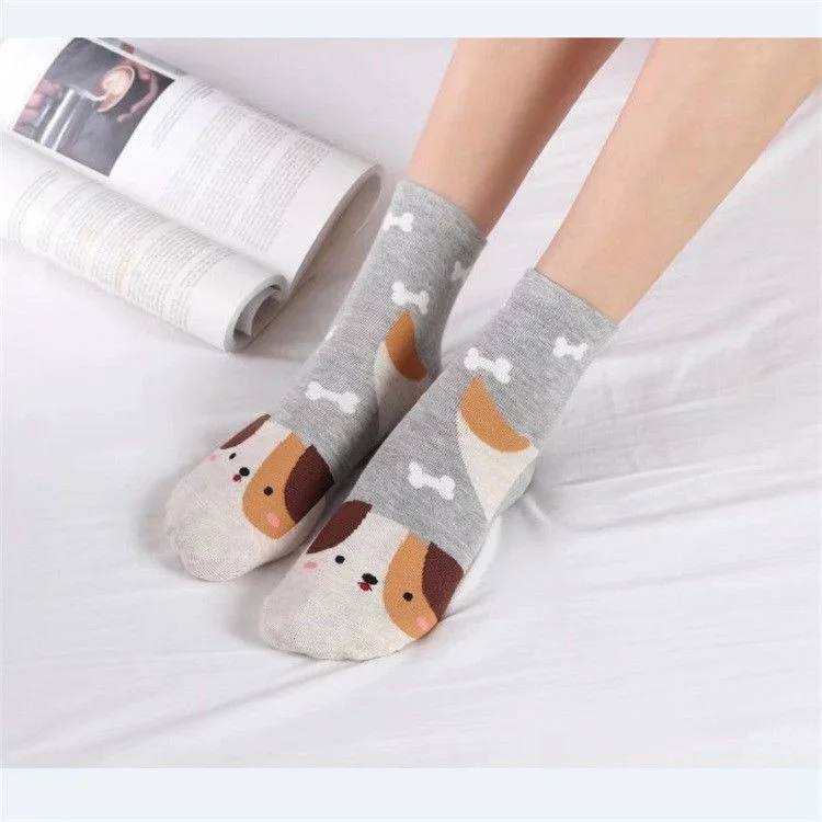 Женские хлопковые теплые длинные мягкие носки для девочек женские милые подарки