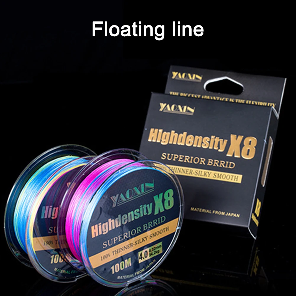 100M Fishing Line 8 Strands Braided PE Tackle 19.8 34.2 52 69.4 87.7LB hilo trenzado pesca tresse pêche braid | Спорт и развлечения