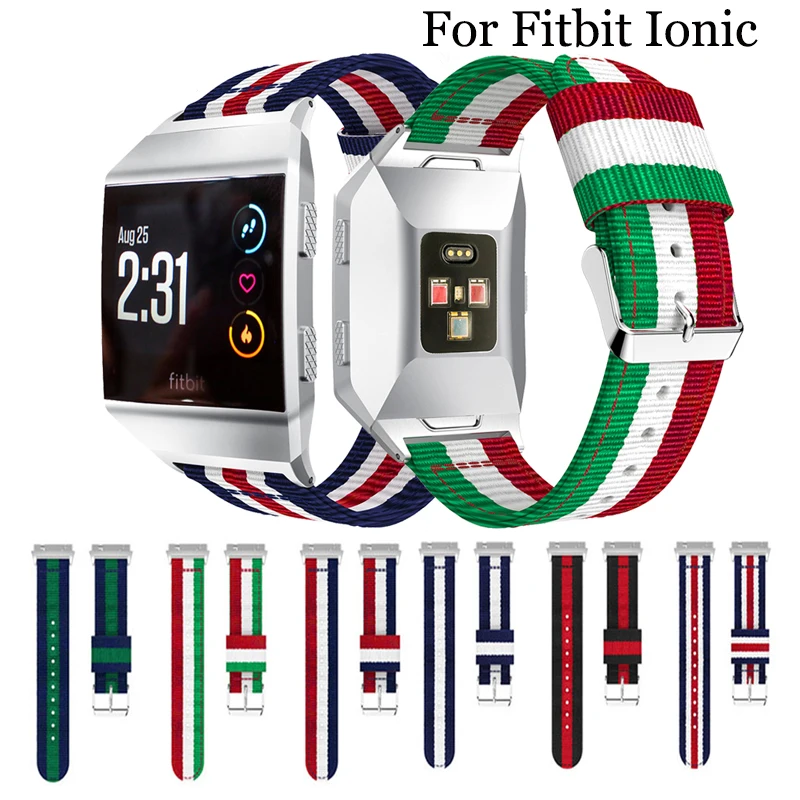 

For Fitbit Ionic Bands Breathable Comfortable Adjustable Wrist Replacement Nylon sport WristBands for Fitbit Ionic