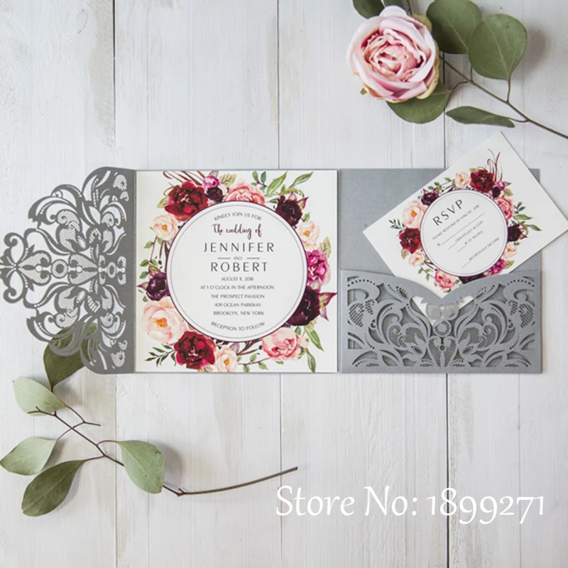 Горячая Распродажа вечерняя элегантная свадебная открытка ручной работы