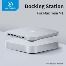 Хагбис USB C концентратор для Mac mini M1 с SATA жесткий диск Корпус Type SSD