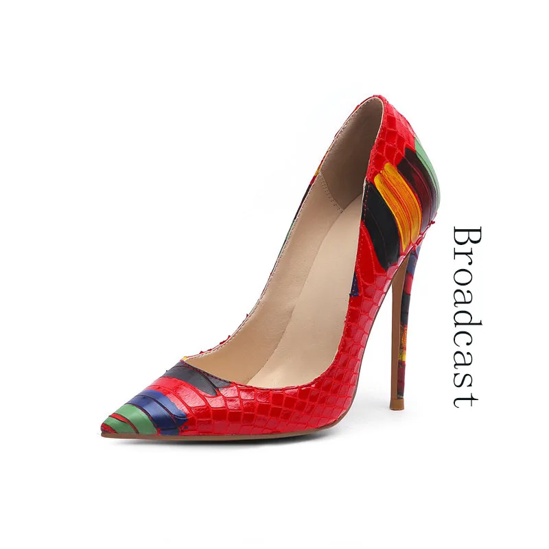Broadcast Spring Womens Shoes PU 2022 New Pointed Toe Stiletto Fashion
European and American High-heeled Womens Single Shoes