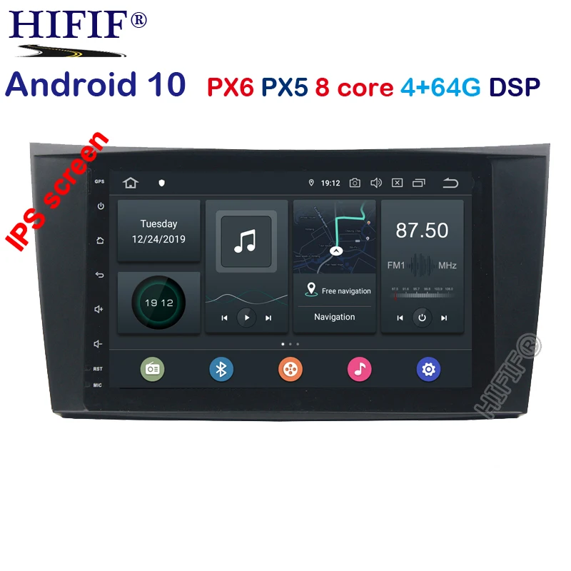 Автомобильный GPS навигатор IPS DSP 4G 64G Android 10 0 для Mercedes W211 W219 W463 CLS350 CLS500 CLS55 E200 E220 E240 E270