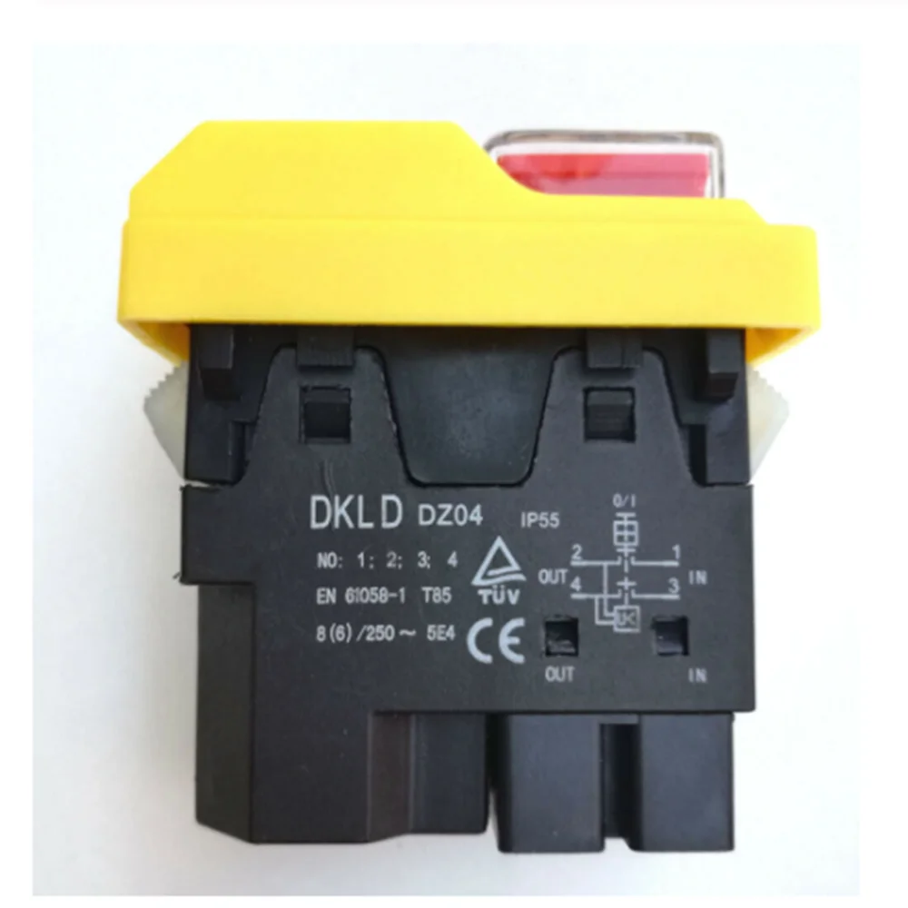 DZ04 4 контакта водонепроницаемые электромагнитные кнопочные переключатели