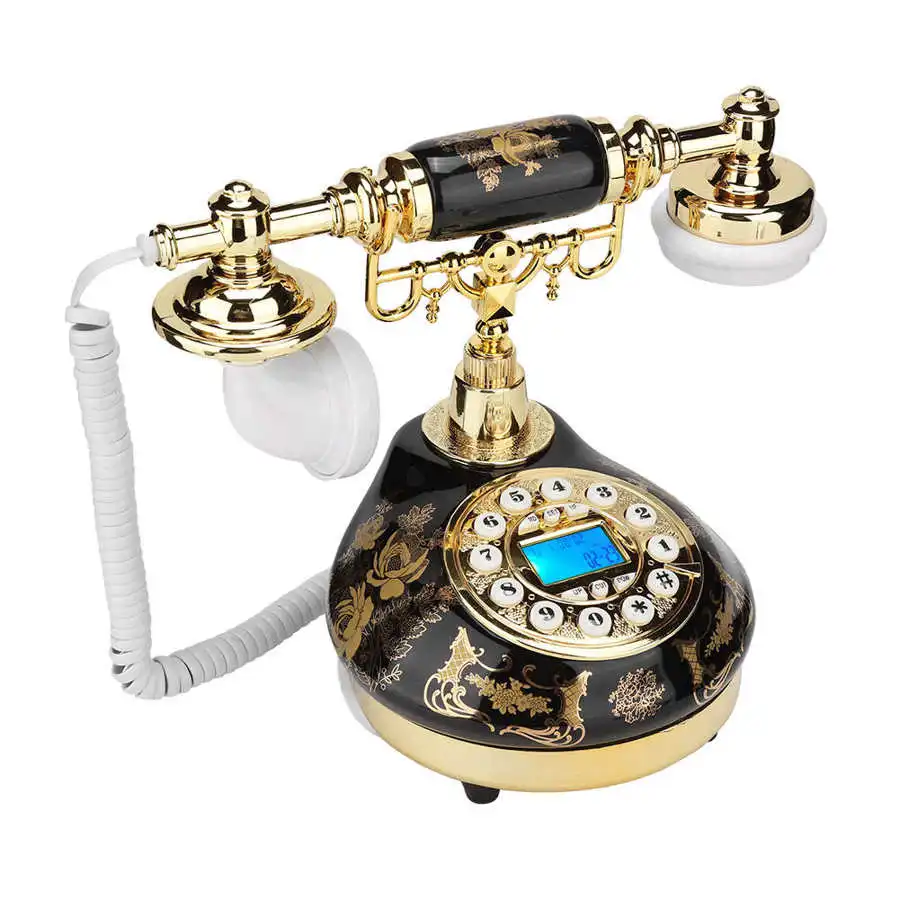

MS-9107 Retro Vintage Phone Home Landline Phone Ceramic Antique Old Phone Desktop Corded Fixed Telephone Home Decor Desk Phone