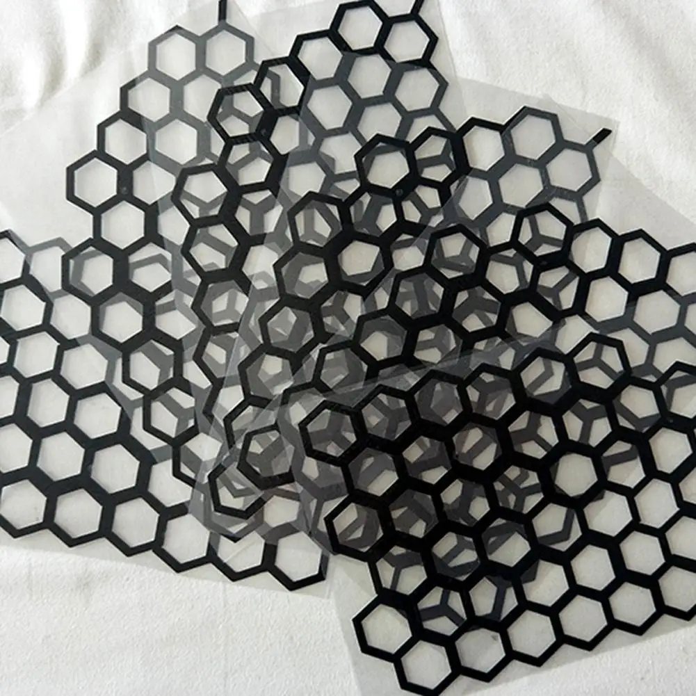 6 шт./компл. декоративная наклейка с Сотами из ПВХ для заднего фонаря автомобиля