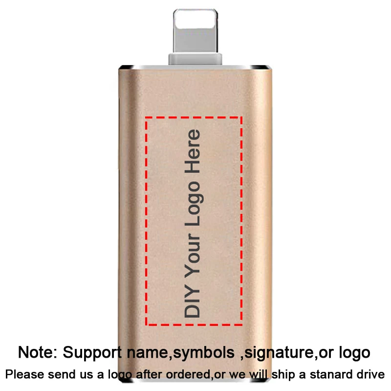 OTG 3 в 1 USB флэш-накопитель type-C и Micro USB 128 Гб 64 Гб 32 Гб 16 Гб флешки Двусторонняя Флешка для iPhone/iPad/IOS/Android/PC USB C ФЛЕШКА - Цвет: Y02-USB2.0-G-DIY