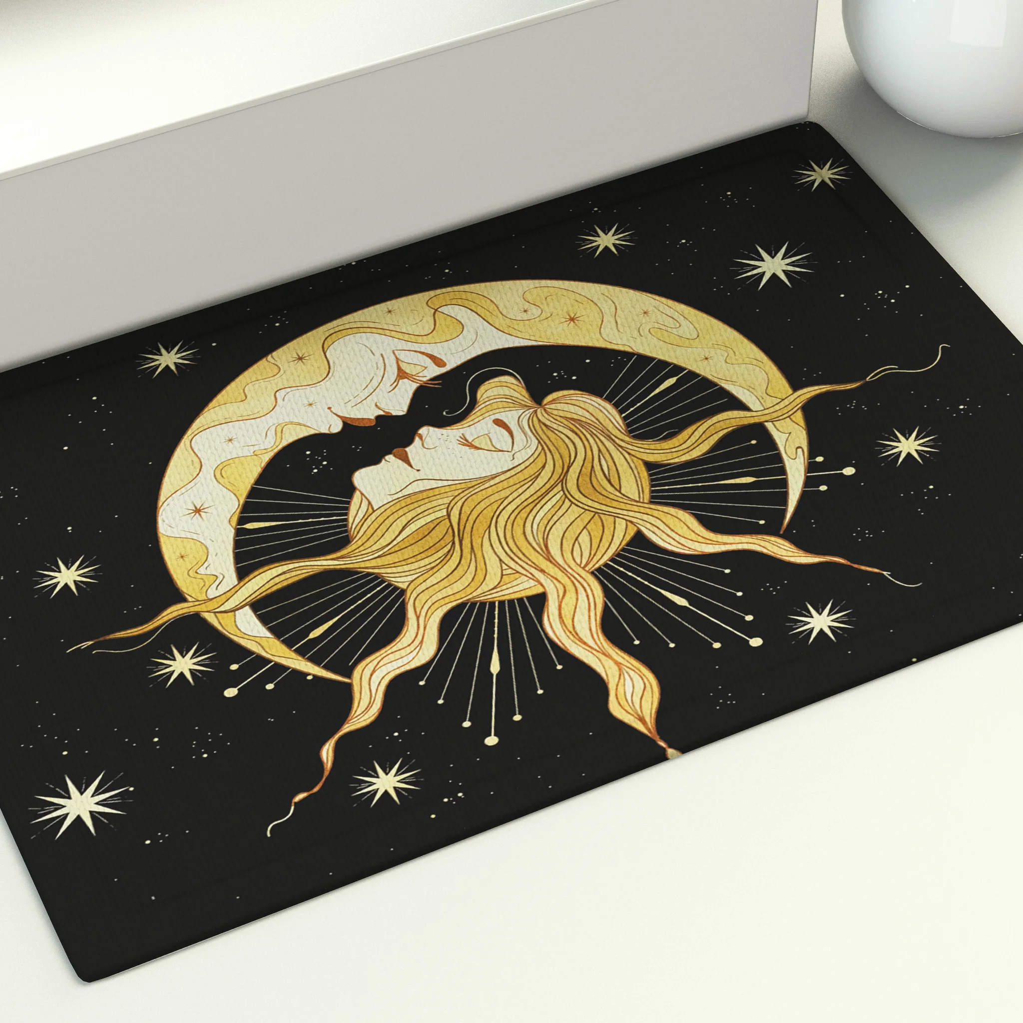 

Коврик для пола, для женщин, хиппи, луна, греческие мифы, боги, коврики, для кухни, дома, гостиной, для ванной, Декоративный принт, противосколь...