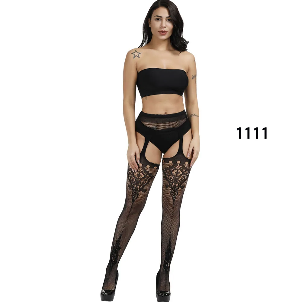 New Arrival Solid Stockings Women Sexy Thigh High Fishnet Nylon Long Socks Sex Belt Standard Over Knee Socks Sexy Lingerie