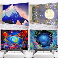 bedroom background cloth background wall psychedelic tapestries home decor murals dormitory bedside tapestries