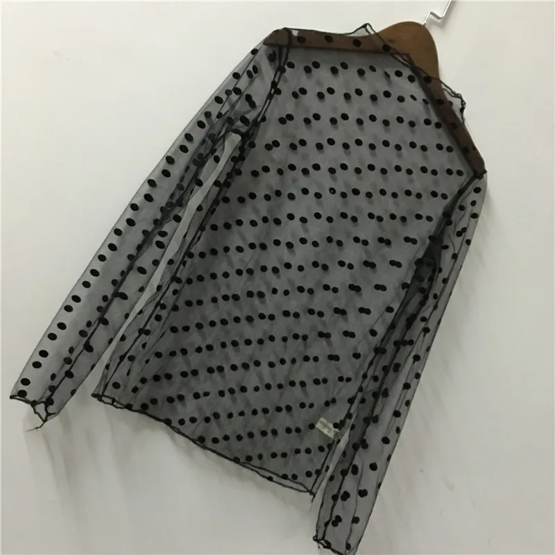 Женская Прозрачная Футболка в стиле Харадзюку привлекательная Сетчатая