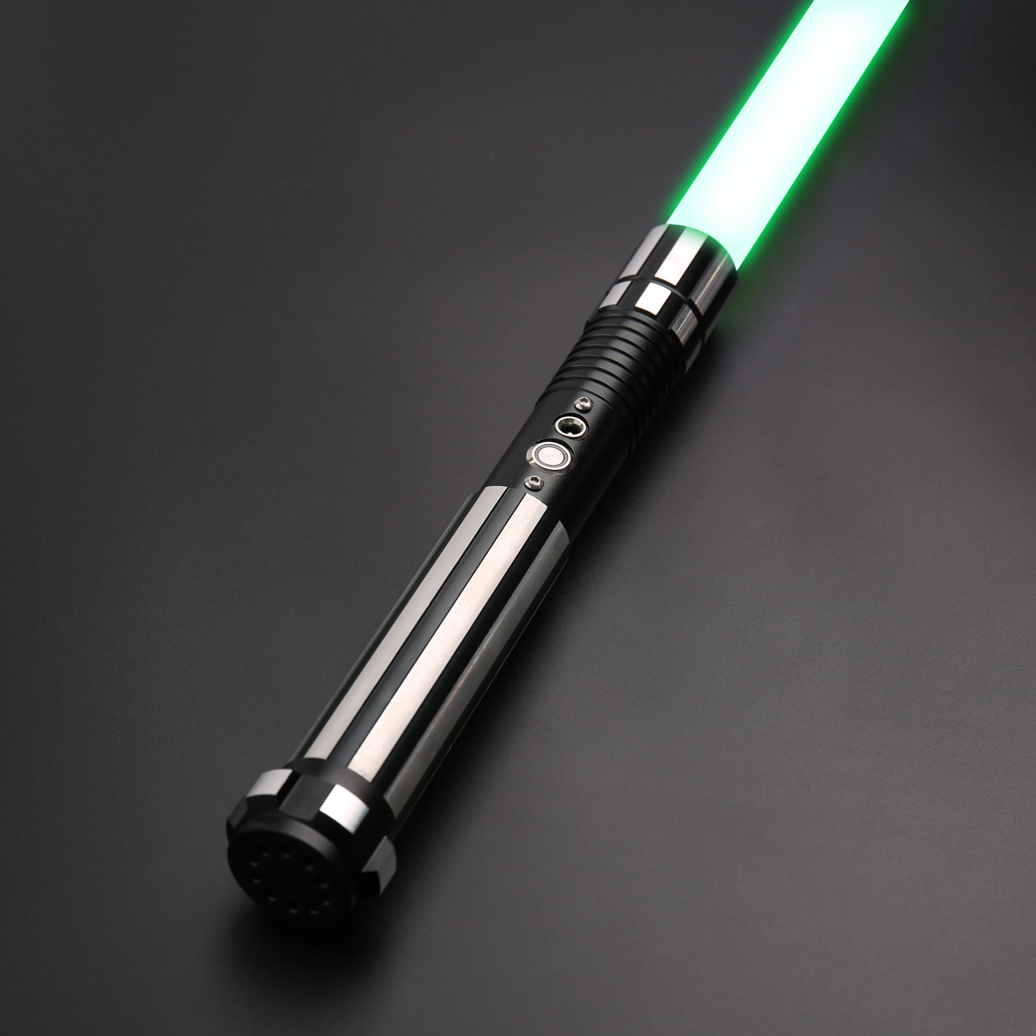 Световой меч TXQsaber TS015 чёрный RGB светильник см вой с дуальным лезвием Force FX со